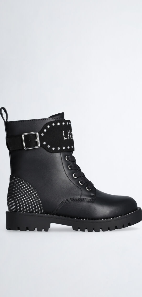 Liu Jo Anfibi neri con maxi logo